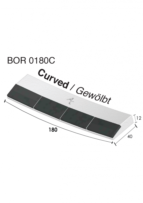Weld on point BOR 0180C (40x180x12 mm) Agricarb